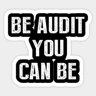 Be Audit You Can Be Sticker